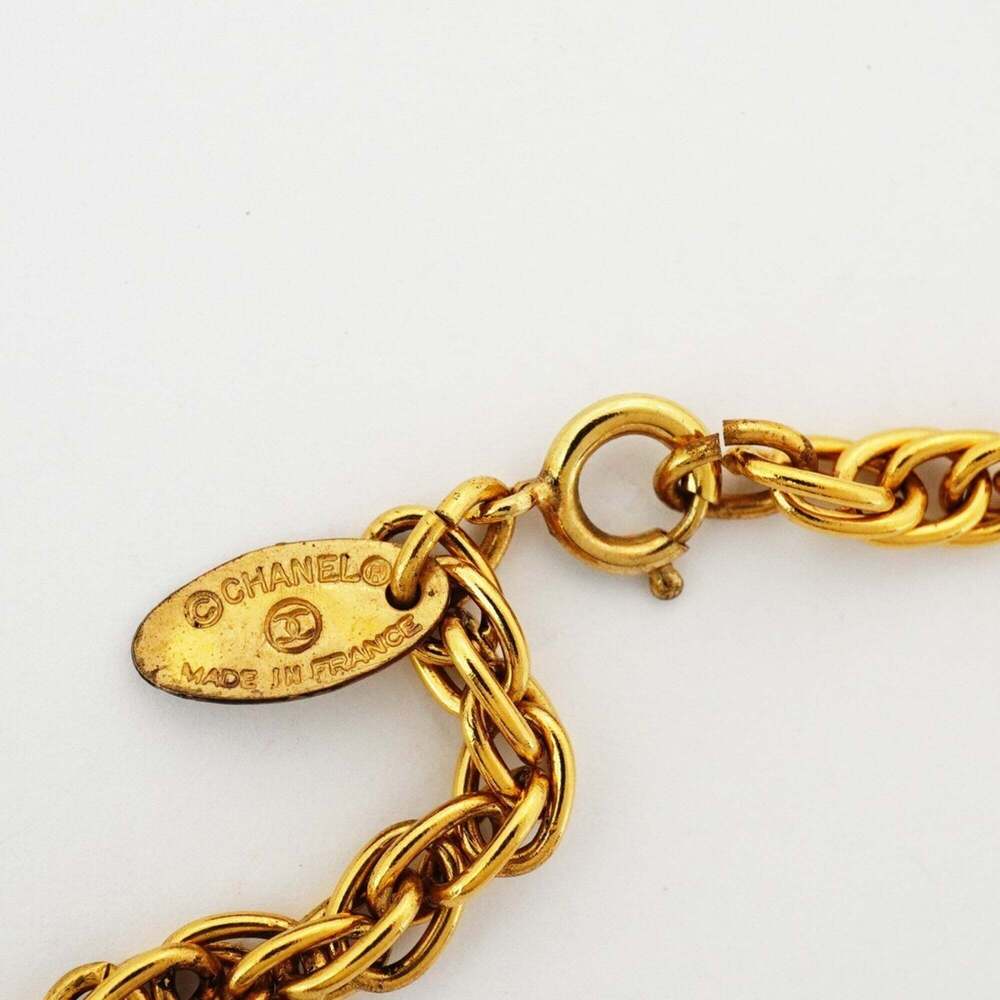 CHANEL Authentic Gold Logo Necklace - Picture 4 of 6